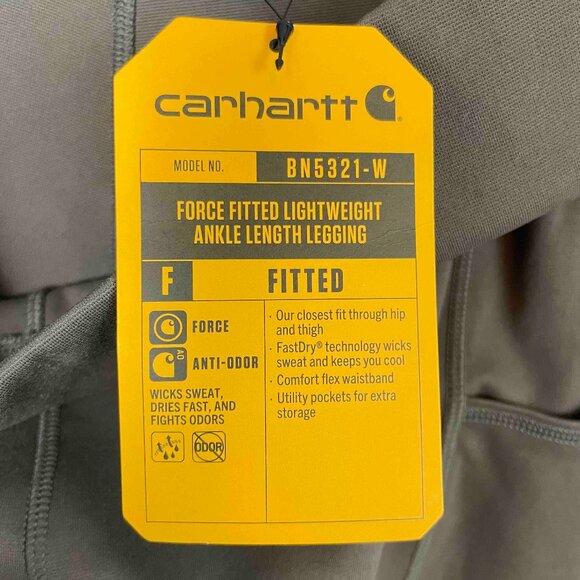 Carhartt NWT Force Fitted Lightweight Ankle Length Legging Womens Size L (12-14) - Picture 3 of 11
